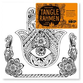 Színező vászon - Hamsa (20x20 cm)