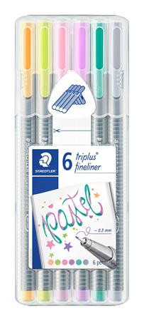 Staedtler Triplus tűfilc készlet 6 db-os, pasztell színek