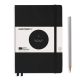 Leuchtturm Medium Notebook Bauhaus - limitált kiadás, Fekete borító - kék pontozás