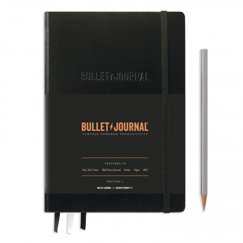 Leuchtturm Bullet Journal 2. edition - A5, pontozott, 120 g, fekete