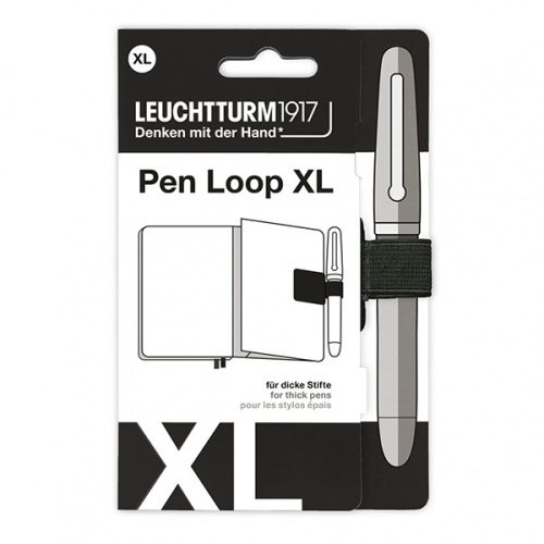 Leuchtturm Pen Loop, XL - beragasztható tolltartó, fekete