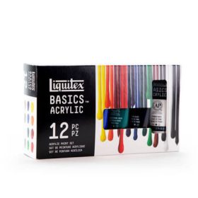 Liquitex Basics akrilfesték készlet, 12x22 ml