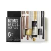Liquitex Basics akrilfesték készlet, 6x22 ml metál és irizáló színek