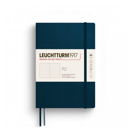 Leuchtturm puha borítós pontozott füzet, A5, Deep Sea