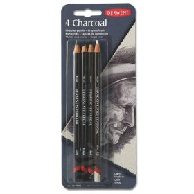Derwent 4 db-os szénceruza szett