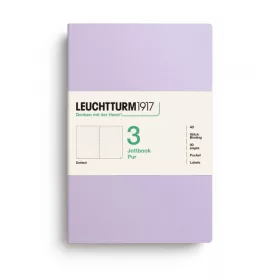   Leuchtturm1917 Jottbook Pur A5 pontozott lapos füzet, 3 db - Lilac