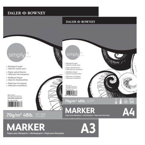 Daler-Rowney Marker tömb - 70 g, több méretben, 21x29,7 cm (A4)
