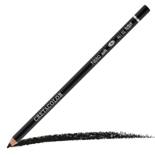 Cretacolor Pitt Nero - fekete, puha