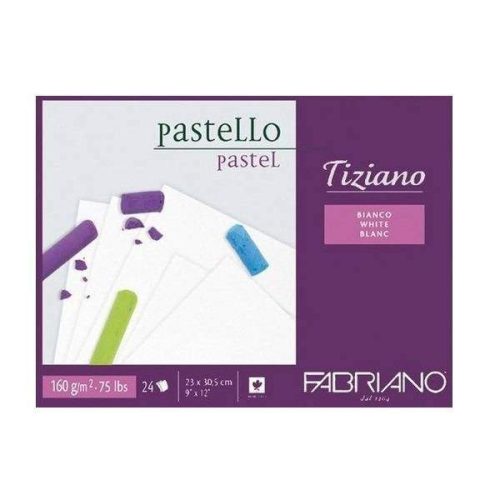 Fabriano Tiziano pasztell tömb, 160g, többféle szín és méret, 23x30,5 cm, Fehér