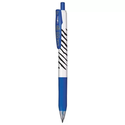 Zebra Sarasa Clip, 0.7 mm - Zebra csíkos - kék