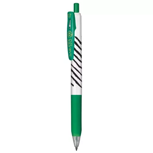 Zebra Sarasa Clip, 0.7 mm - Zebra csíkos - zöld
