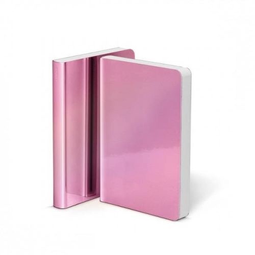 Nuuna Pearl holografikus borítású pontozott füzetek A6, Rose
