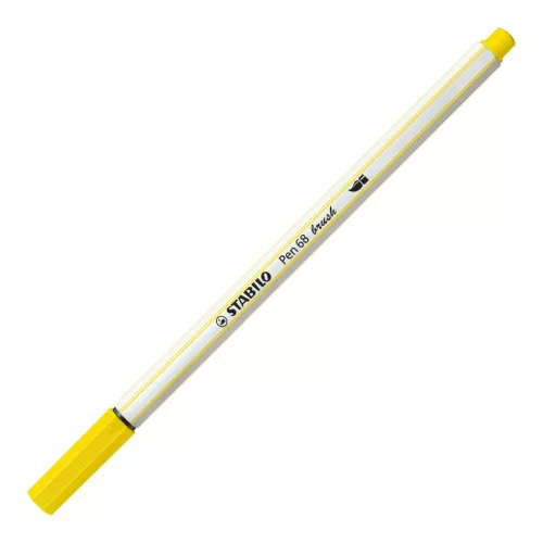 Stabilo Pen 68 Brush ecsetfilc színenként, Citromsárga - 568/24