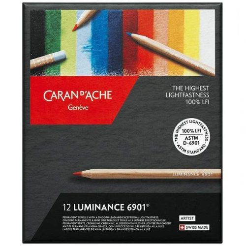 Caran d'Ache Luminance művész színesceruza, 12 db-os készlet