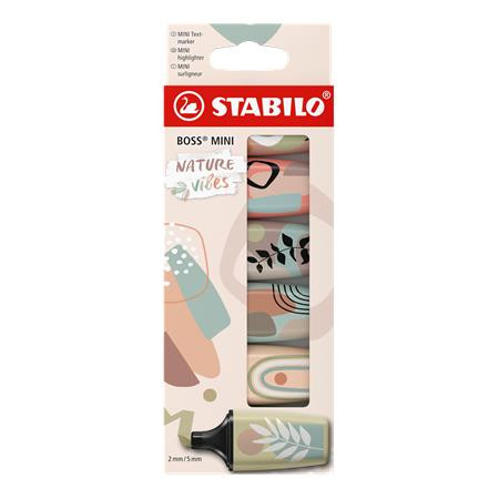Stabilo Boss Mini szövegkiemelő, 6 db - Természet színei