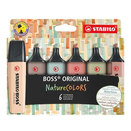 Stabilo Boss szövegkiemelő, 6 db - Természet színei