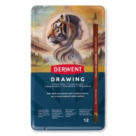   Derwent Drawing 12 db-os színes ceruza készlet fémdobozban