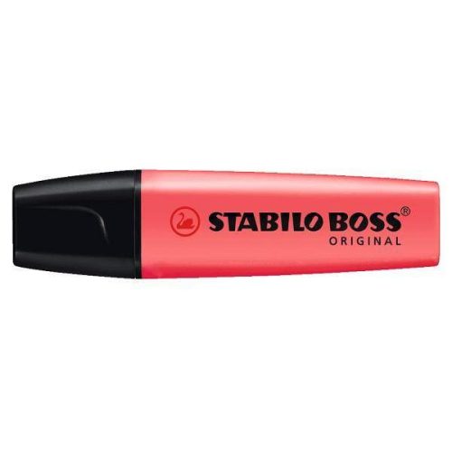 Stabilo szövegkiemelő - alapszínek, Piros