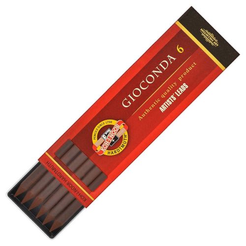 Koh-I-Noor préselt rajzszén, 6 darabos - Szépia