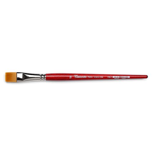 Tintoretto 763 Golden Taklon szintetikus ecset - lapos, 0