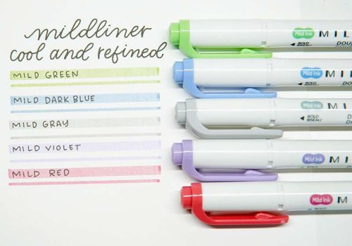 Zebra Mildliner kétvégű szövegkiemelő, Gray