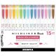 Zebra Mildliner ecsetvégű szövegkiemelő - 15 darabos készlet