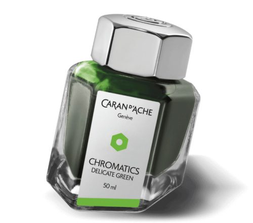 Caran d'Ache Chromatics üveges tinta, 50 ml - Delicate Green
