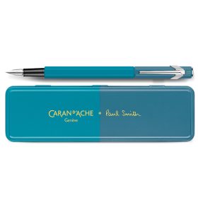  Caran d'Ache 849 töltőtoll, F - Paul Smith Cyan and Steel Blue