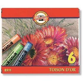   Koh-I-Noor Toison d'Or porpasztell kréta, 6 db-os készlet