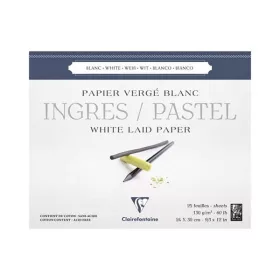 Clairefontaine Ingres tömb 130g, 24x30 cm, 25 lap, fehér