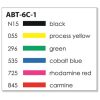 Tombow ABT Dual Brush Pen- Kéthegyű marker filctoll 6db pasztell szín