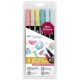 Tombow ABT Dual Brush Pen- Kéthegyű marker filctoll 6 db - Candy Colours