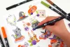 Tombow ABT Dual Brush Pen - Kéthegyű marker filctoll 6 db - Mystery Kawaii