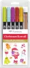 Tombow ABT Dual Brush Pen - Kéthegyű marker filctoll 6 db - Christmas