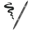 Tombow ABT Dual Brush Pen - Kéthegyű fekete filctoll