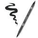 Tombow ABT Dual Brush Pen - Kéthegyű fekete filctoll