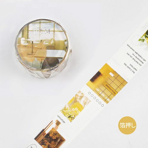 BGM Washi Tape ragasztószalag, 20 mm x 5 m - Color City, Color City - Yellow