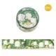 BGM washi tape 20mm×5m virágok - Zöld 