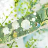 BGM washi tape 20mm×5m virágok - Zöld 