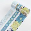BGM Washi Tape szett, 3 db - Azúrkék Kimono