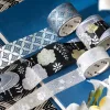 BGM Washi Tape szett, 3 db - Fekete Kimono