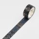 BGM Washi Tape eltávolítható ragasztószalag, 15 mm - Arabian night, Arabian Night, blue