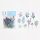 BGM matrica, 30 db - Morning garden, blue