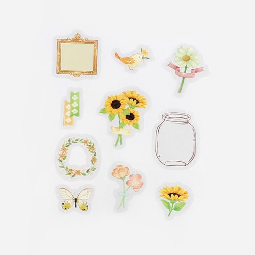 BGM matrica, 30 db - Flowers in a Bottle, yellow