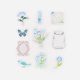 BGM matrica, 30 db - Flowers in a Bottle, light blue
