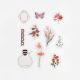 BGM matrica, 30 db - Flowers in a Bottle, crimson