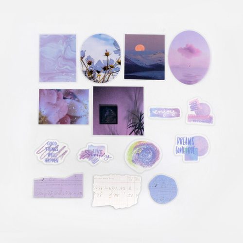 BGM matrica, 45 db - Color poem, Lila