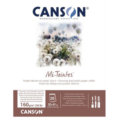 Canson Mi-Teintes pasztelltömb - fehér, 32x41 cm