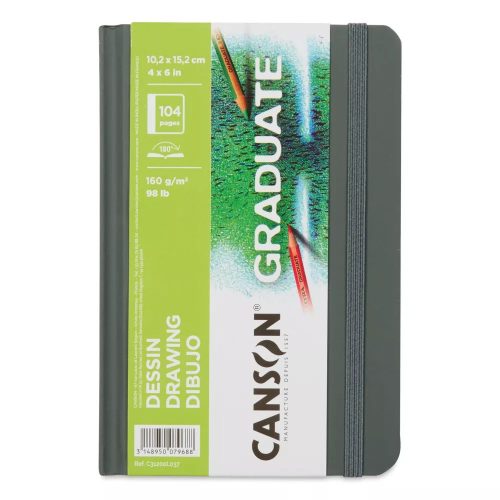 Canson Graduate rajzfüzet, 160 g, kemény kötéses - A5, álló