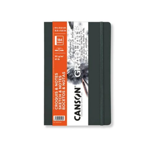 Canson Graduate vázlatfüzet, 90 g, puha kötéses - A5, álló